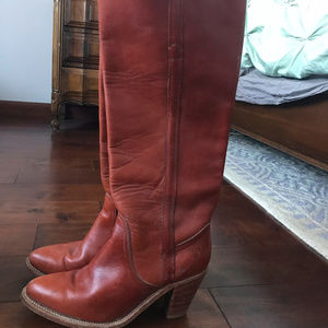 VINTAGE Frye Knee-High Pull-On Boots
